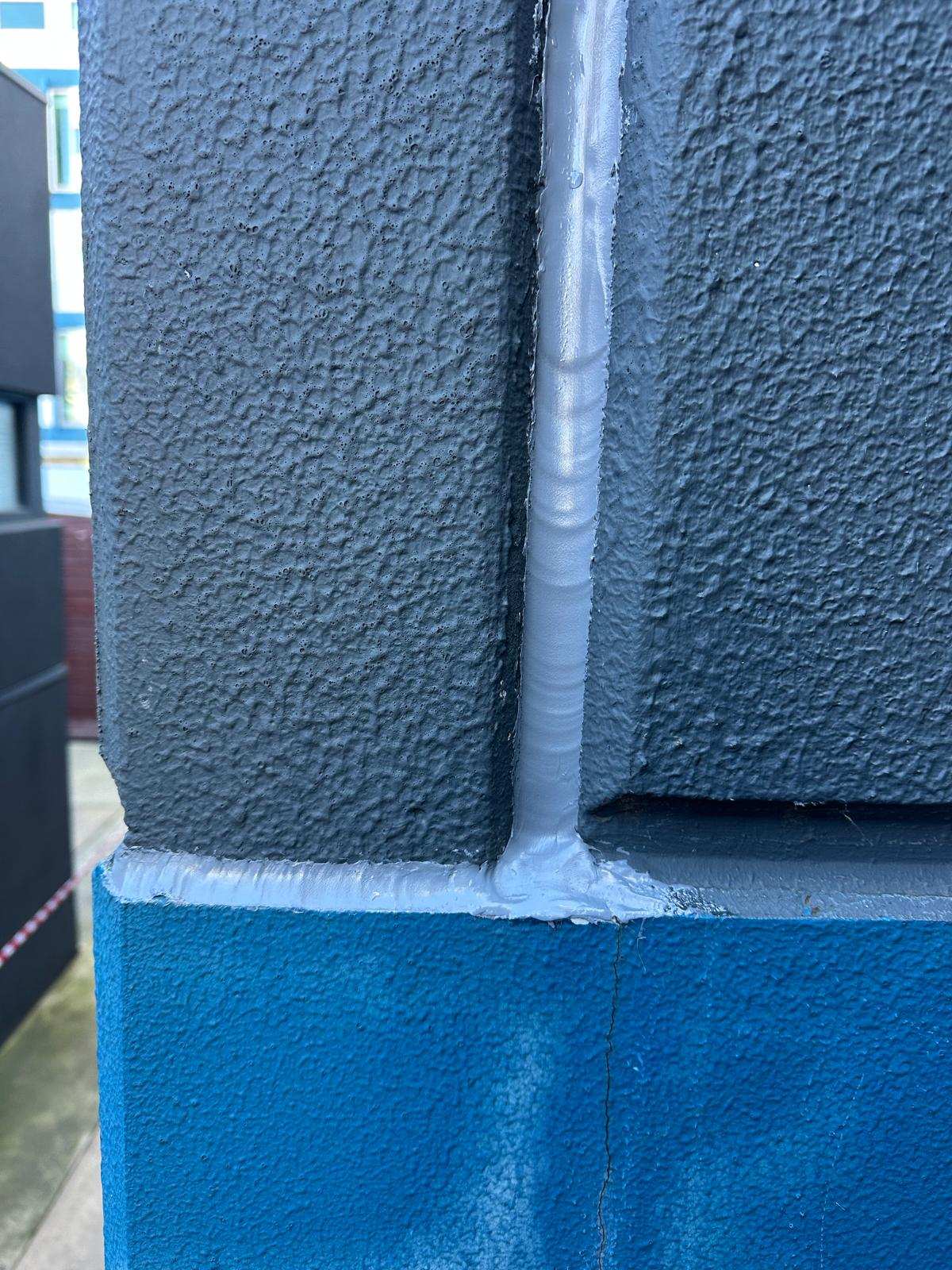 New tooled sealant joint after recaulking Melbourne, prior to topcoat paint